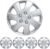 BDK 16″ Inch Hubcaps Set of 4 Automotive Wheel Tire Covers Accessories, Compatible/Replacement for Chevy Chevrolet Dodge Ford Honda Mazda VW Volkswagen and More
