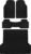 BDK Proliner All Weather Rubber Auto Floor Mats and Trunk Cargo Liner – Front & Rear Heavy Duty Set Fit for Car SUV Van and Truck, Black, 4 Pieces (Trim to Fit)