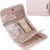 BELALIFE Travel Jewelry Case Organizer, Foldable Storage Roll for Earrings, Necklaces, Rings, Bracelets, Brooches, Pink