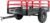 BIG RED Heavy Duty ATV Trailer Steel Dump Cart: Yard Garden Trailer for Lawn Mower, Tractor, Garden Waste – 1,500lbs, 15 cu.ft Capacity
