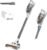 BLACK+DECKER POWERSERIES+ 20V MAX Cordless Stick Vacuum Cleaner with LED Floor Lights, Bagless, Lightweight, Cordless Vacuum Cleaners for Home, Up to 44 Minutes, Powerful Suction, Gray (BHFEA520J)