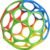 Bright Starts Oball Easy Grasp Classic Ball BPA-Free Infant Toy in Red, Yellow, Green, Blue, Age Newborn and up, 4 Inches
