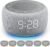 Buffbee Sound Machine & Alarm Clock 2-in-1, 18 Soothing Sound, 7 Night Light, Sleep Timer, Precise 30-Level Volume Control White Noise Machine