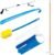 Carex 5 Piece Hip Kit – Hip Kit for Total Hip Replacement – Includes Metal Grabber Reacher Tool, Long Handled Shoe Horn, Sock Slider Sock Aide, Shoe Horn, Long Handled Bath Sponge, and Dressing Stick