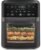 Chefman Air Fryer 6-in-1, XL 14-Quart Multifunctional Airfryer with Touchscreen Controls, Rotisserie, Food Dehydrator, Convection Oven, Bake, Broil, and Reheat Functions, Windowed Door – Black