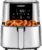 Chefman TurboFry® Touch Air Fryer, XL 8-Qt Family Size, One-Touch Digital Control Presets, French Fries, Chicken, Meat, Fish, Nonstick Dishwasher-Safe Parts, Automatic Shutoff, Stainless Steel