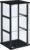 Coaster Home Furnishings Cyclamen 34-inch 3-Tier Clear Tempered Glass Curio Cabinet Display Case with Shelving Black 950179