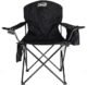 Coleman Portable Quad Camping Chair with 4-Can Cooler, Cushioned Seat & Back with Side Pockets & Cup Holder, Carry Bag Included
