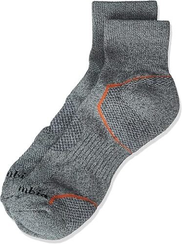 Columbia Men’s 2 Pack Balance Point Walking Quarter Socks