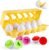 Coogam Matching Eggs 12 pcs Set Color & Shape Recoginition Sorter Puzzle for Toddlers