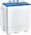 COSTWAY, Twin Tub 26lbs Capacity Laundry, 18lbs 8lbs Spinner Combo with Timer Knobs, Built-in Drain Pump, Compact Washer for Home Dorm Apartment (Blue+White) portable washing machine
