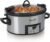 Crock-Pot 6 Quart Cook & Carry Programmable Slow Cooker with Digital Timer, Stainless Steel (CPSCVC60LL-S), Ideal for Portable Cooking