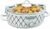 Crock-Pot Small 2.5 Quart Casserole Slow Cooker in White/Blue, Enjoy Eye-Catching Quick Meals, Durable and Compact