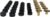 Crown Automotive Body Mount Kit Body, Black, Zinc