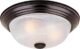 DESIGNERS FOUNTAIN 3-Light Flush Mount Ceiling Light, 15 Inch Lighting Fixture for Kitchen, Bedroom, Bathroom, and Hallway, White Alabaster Glass, Oil Rubbed Bronze, 1257L-ORB-AL