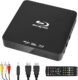 Didar Blu Ray DVD Player, Ultra Mini 1080P Blue Ray Disc Player Home Theater Play All DVDs and Region A 1 Blu-Rays