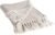 DII Rustic Farmhouse Double Diamond Woven Throw, 50×60, Stone