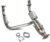 DNA MOTORING Factory Style Catalytic Converter Exhaust Y-Pipe Compatible with 02-05 Escalade Avalanche 1500 4.3 4.8 5.3L, OEM-CONV-001