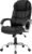 FDW Office Chair Computer High Back Adjustable Ergonomic Desk Chair Executive PU Leather Swivel Task Chair with Armrests Lumbar Support (Black)