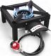 GasOne High Pressure Single Propane Burner – Outdoor Cooking with Heat Shield and Guard – Propane Burner Head for Camping, Tailgating, Seafood Boil, Home Brewing – Patent Pending