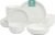 Gibson Home Oslo Porcelain Chip and Scratch Resistant Dinnerware Set, Service for 4 (16pcs), Plates and Bowls Dishes Sets, White