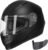 GLX GX11 Compact Motorcycle Helmet – Matte Black, Medium – Full Face w/ Tinted Visor, DOT Approved