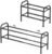 Gonfoam 2-Tier Expandable Shoe Rack,Adjustable Shoe Shelf Storage Organizer Heavy Duty Metal Free Standing Shoe Rack for Entryway Closet Doorway (Black)