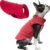 Gooby – Fleece Vest, Small Dog Pullover Fleece Jacket with Leash Ring, Red, Medium