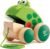 Hape Frog Pull-Along | Wooden Frog Fly Eating Pull Toddler Toy