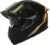 HAX Obsidian Full Face Dual Visor Adult Motorcycle Helmet for Motorbike Street Bike with Pinlock Ready DOT Approved Matte Black Gold L