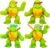 Heroes of Goo Jit Zu Teenage Mutant Ninja Turtles | 4 Pack | Super Oozy Toy Figures | Classic Donatello