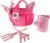 Hey! Play! Kid’s Garden Tool Set with Child Safe Shovel, Rake, Fork, Gloves, Watering Can and Canvas Tote