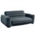 Intex Inflatable Pull-Out Sofa: Velvety Surface, 2-in-1 Valve, Cupholder, 46″ x 88″ x 26″ – Blow-Up Couch and Folding Queen Size Air Mattress Bed