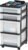 IRIS USA Plastic Drawer Storage Organizer Rolling Cart, with Wheels Casters, 4-Drawers, for Classroom Art Craft Supplies Dresser Closet Bathroom Bedroom, Top Organizer for Small Parts, Black/Pearl