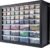 IRIS USA Screw Tool Organizer Small Parts Cabinet Chest, 44-Drawer Hardware Electronics Nuts Bolts Storage Drawers Organization Toolbox Garage Craft Business Teacher Beads Scrapbook Art Hobby – Black