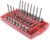 Jaz Products Valvetrain Organizer, Rocker Tray, Rocker Arms/Lifters/Pushrods/Spark Plugs, Plastic, Red, Each