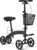 Medline Manual Seated Mobility Scooter Knee Walker, 8” Wheels, 300 lbs. Capacity, Black- for Leg & Foot Injuries, Crutch Alternative