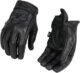 Milwaukee Leather Men’s Black Leather ‘Reflective Skull’ Motorcycle Hand Gloves W/Gel Padded Palm MG7570