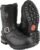 Milwaukee Leather Men’s Black Wide Width 9-inch Waterproof Engineer Leather Biker Boots with Reflective Piping MBM9071WP