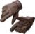 Milwaukee Leather MG7512 Men’s Brown Leather Gel Padded Palm Short Wrist Motorcycle Hand Gloves W/ ‘Full Panel Cover’ – Medium