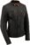 Milwaukee Leather MLL2551 Women’s Scooter Black Leather Vented Lightweight Triple Stitch Motorcycle Jacket