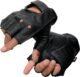 Milwaukee Leather SH195 Men’s Black Leather Perforated Gel Padded Palm Fingerless Motorcycle Hand Gloves W/ ‘Open Knuckle’