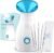 NanoSteamer Large 3-in-1 Nano Ionic Facial Steamer with Precise Temp Control – Humidifier – Unclogs Pores – Blackheads – Spa Quality – Bonus 5 Piece Stainless Steel Skin Kit