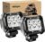 Nilight Led Pods 2Pcs 18W 1260LM Spot Off Road Lights Super Bright Driving Fog Boat Lamp Work Lighting Bar for Trucks Van Camper Wagon Car Pickup Golf Cart ATV UTV SUV Boat 4×4