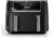 Ninja DZ550 Foodi 10 Quart 6-in-1 DualZone Smart XL Air Fryer, 2 Independent Baskets, Cook Thermometer, Match and Finish to Roast, Dehydrate, Black