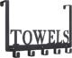 Over The Door Hooks – Towel Holder for Bathroom, Bedroom, Kitchen & Pool – Sandblasted Black Metal Wall Mount