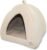 Pet Tent-Soft Bed for Dog and Cat by Best Pet Supplies – Beige Corduroy, 16″ x 16″ x H:14″
