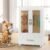 Pet Wardrobe Closet, Dog Closet – Stackable Storage Bins with Doors, Wheels, and Hanging Rods – Stackable Drawers Closet – Pet Accessories, Dog Toys, Pet Clothes