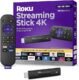 Roku Streaming Stick 4K | Portable Roku Streaming Device 4K/HDR/Dolby Vision with Voice Remote
