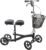 Roscoe Medical Knee Scooter for Adults for Foot Surgery, Foldable & Adjustable Knee Walker for Broken Foot & Leg Injuries, Crutch Alternative, Knee Rover, Dual Pad, (Up to 350lbs, 8′ Wheels), Black